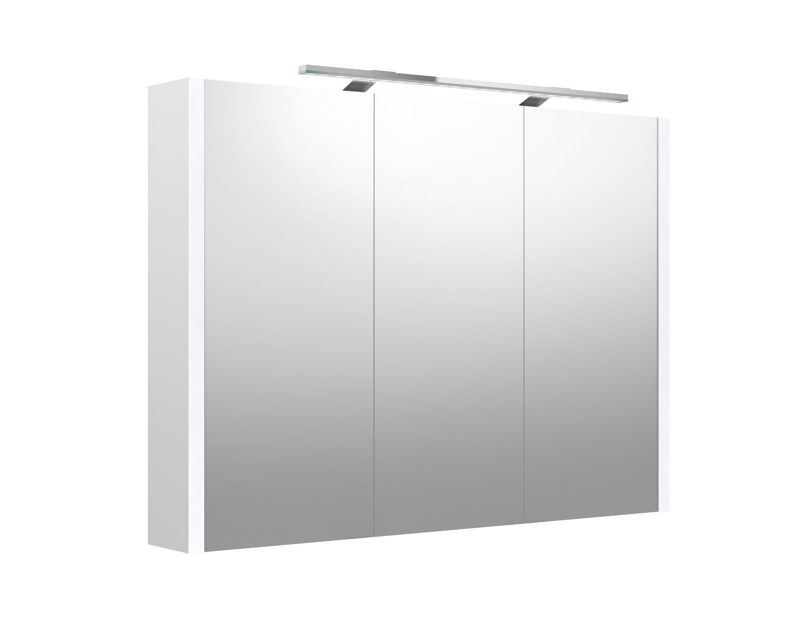Vonios spintelė RB BATHROOM CITY WHITE MAT 100,LED, baltos sp.,su veid., 98,2 x 65 x 12 cm