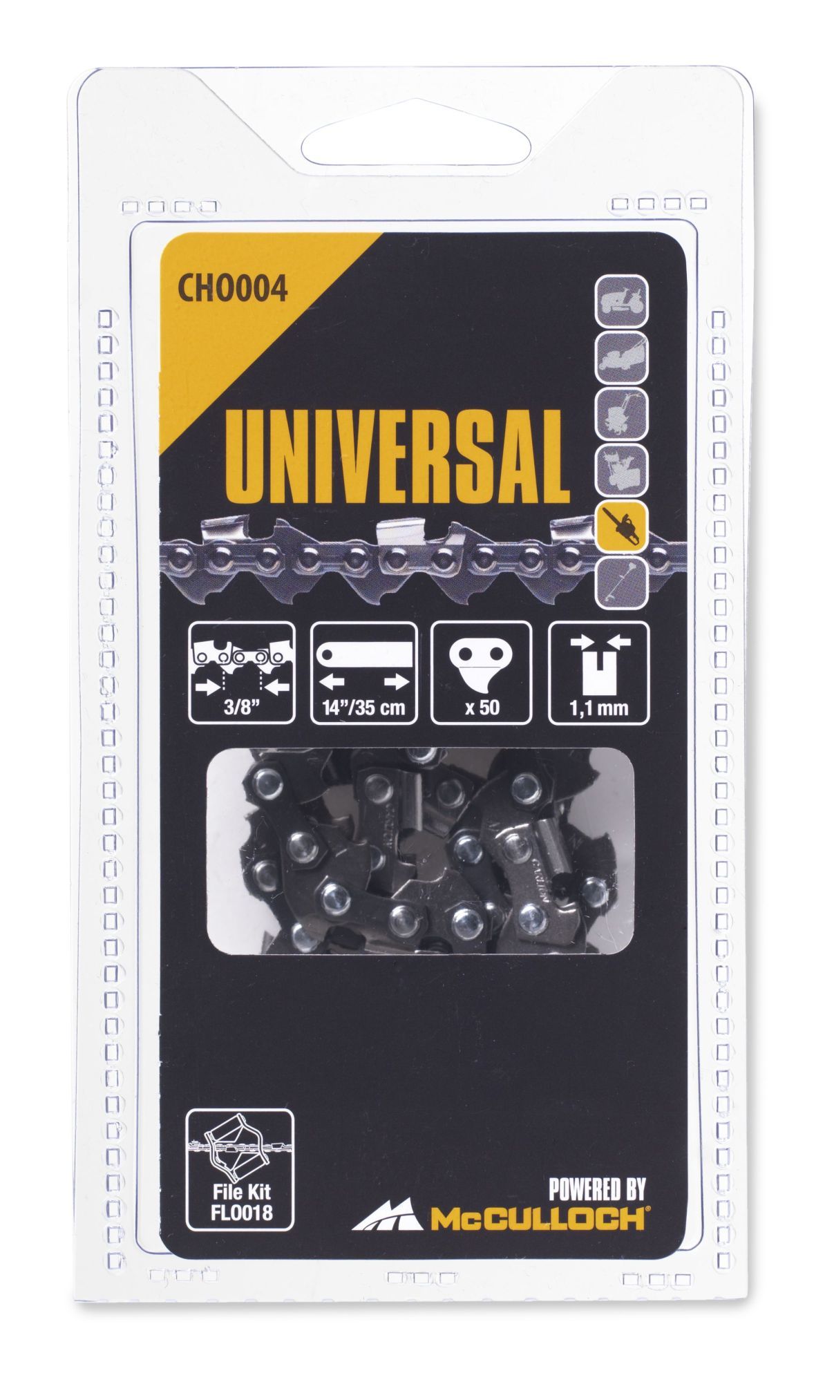 Pjūklo grandinė UNIVERSAL CHO004, 14"/35 cm, 3/8", 1,1 mm, 50 nareliai
