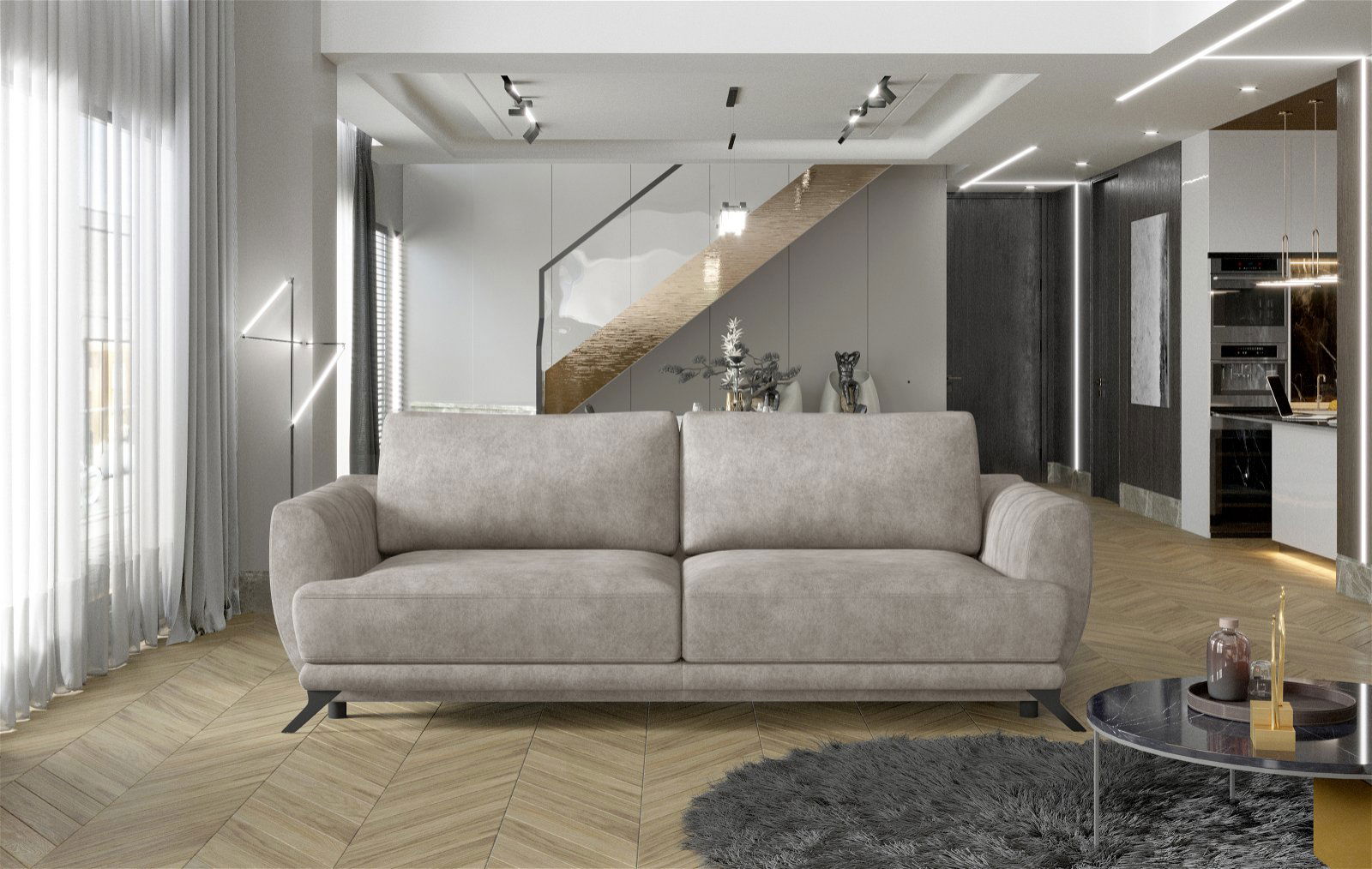 Sofa Megis, pilka
