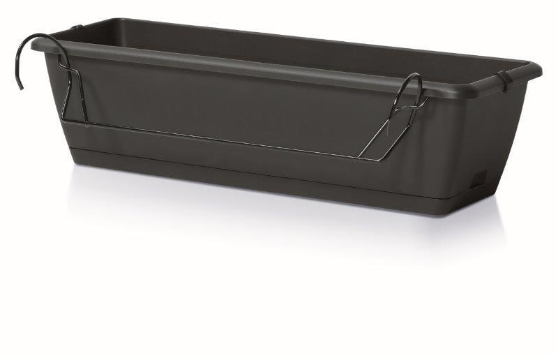 Plastikinis lovelis Respana EasyCare, juodos sp., 59,3 x 19 x 14 cm