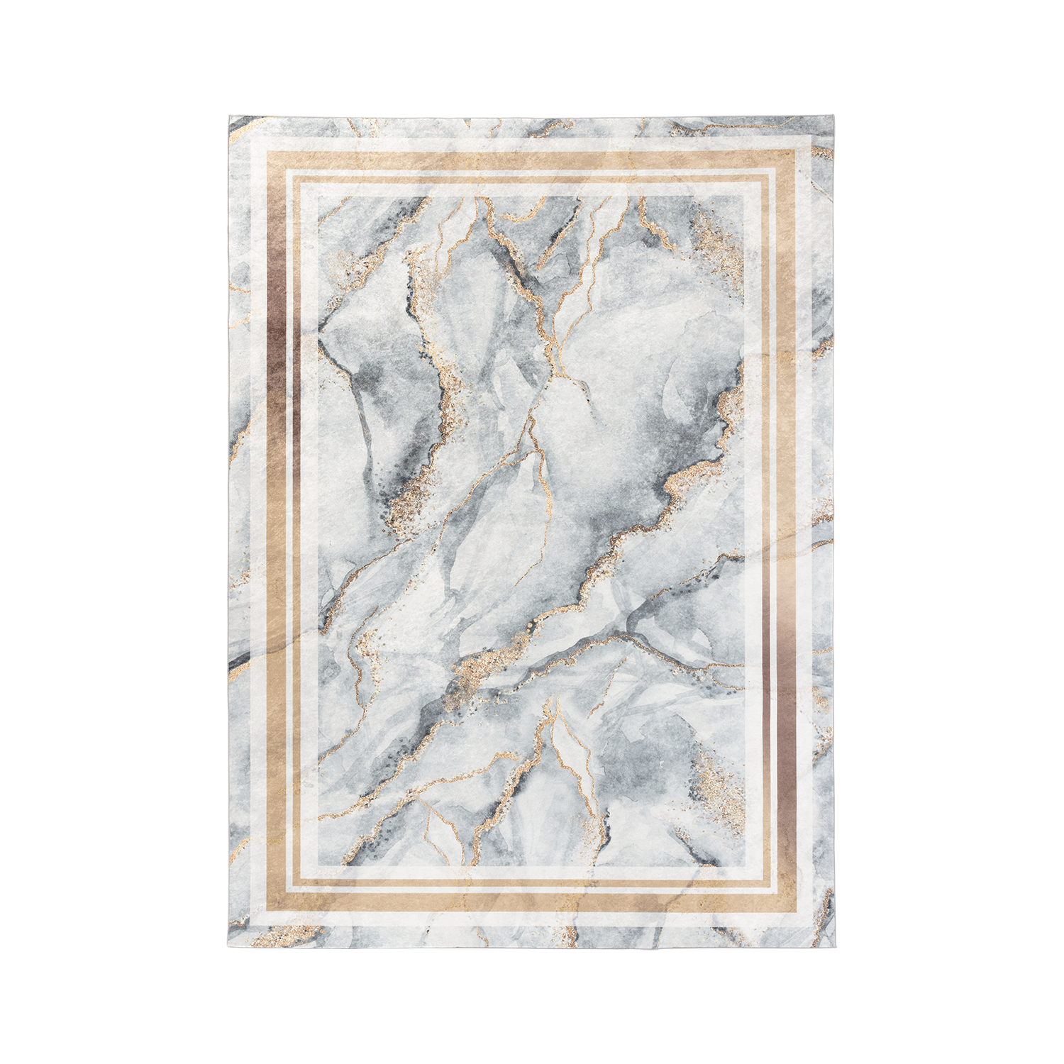 Kilimas Squitta Grey Gold, 120x180 cm