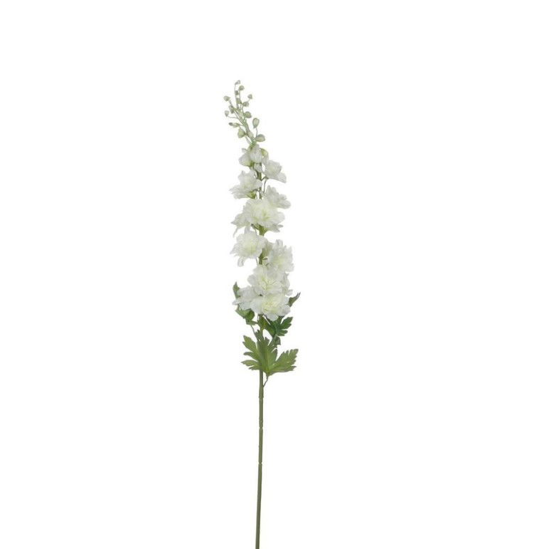 Dirbtinė gėlė DELPHINIUM, baltos sp., 78 cm