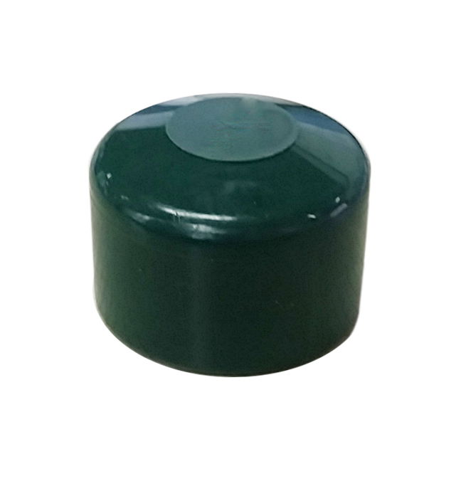 Užmaunamas stulpo dangtelis, plastikinis, žalios sp., 38 mm, 5 vnt.