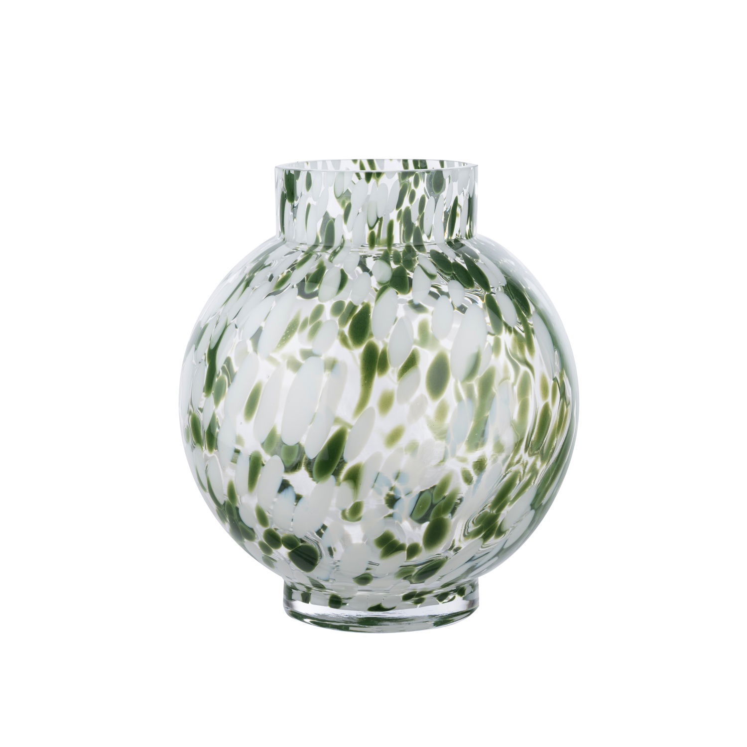 Stiklinė vaza ILAJA DELIA GREEN, 26 x 24 cm