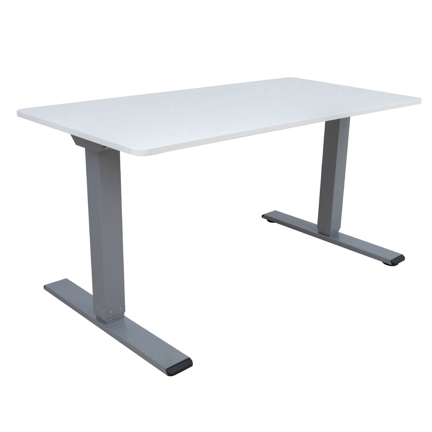 Rašomasis stalas su pakėlimo mechanizmu ERGO OPTIMAL, 140x80 cm, balta/pilka