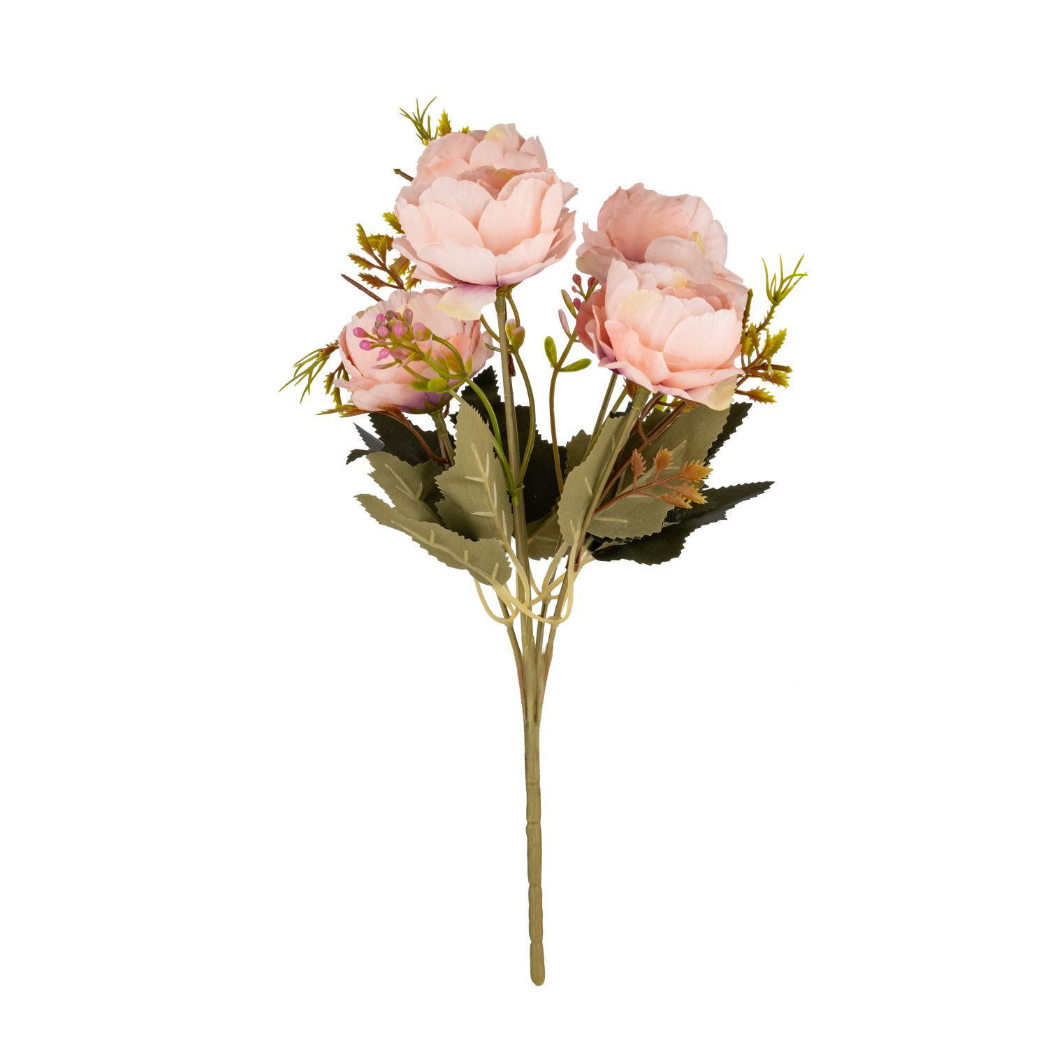 Dirbtinių gėlių puokštė ILAJA PEONY, 32 cm