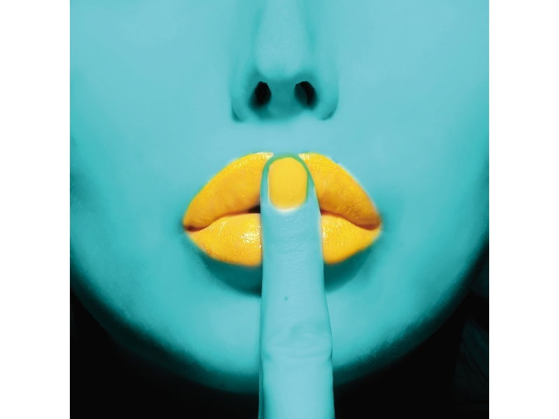 Paveikslas LIPS, 80x80 cm