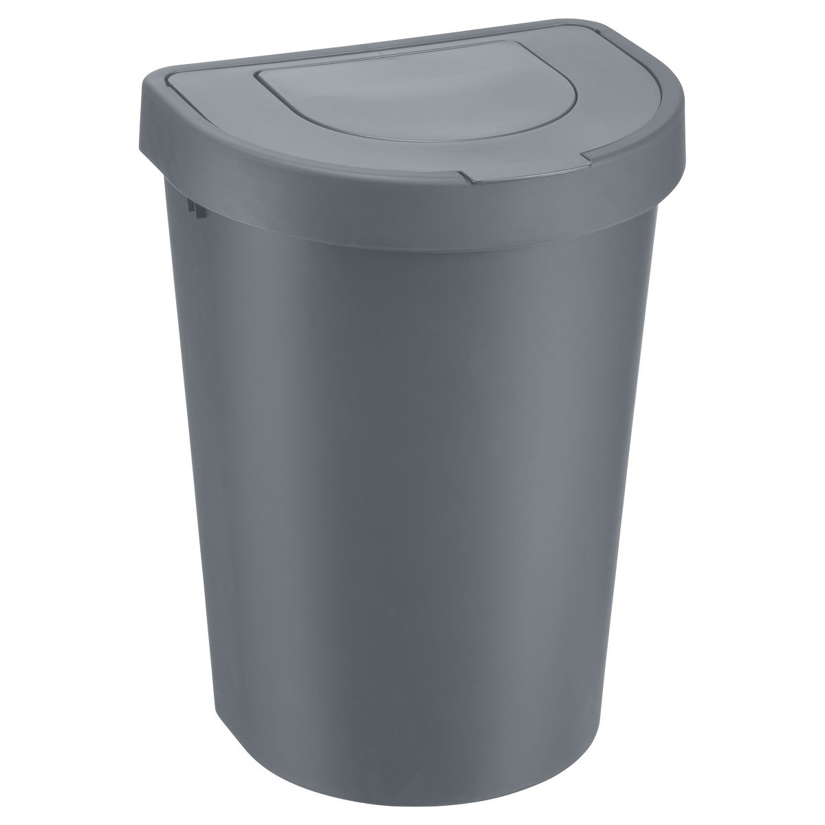 Šiukšlių dėžė PLAST TEAM Seattle, t. pilkos sp., 45 L