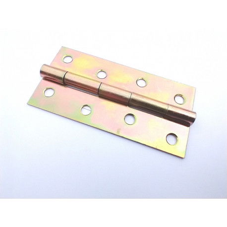 Durų lankstas ZS 100, 100 x 48 x 1,3 mm, geltonos sp.