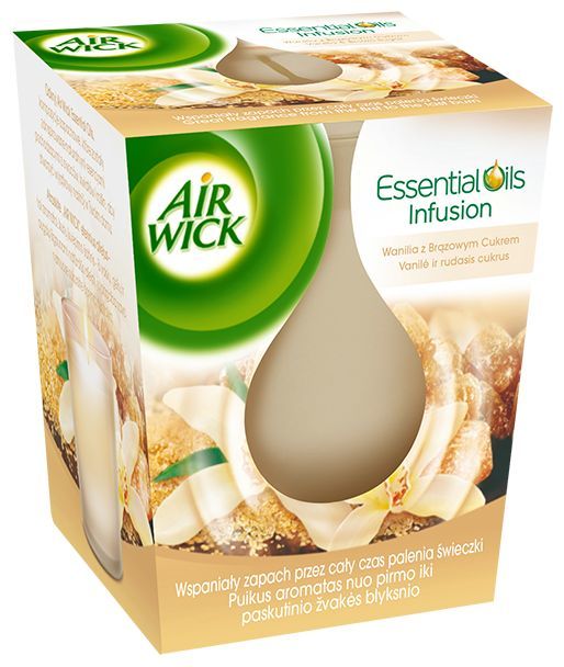 Kvepianti žvakė AIRWICK Essent'Oil Vanilla & Brown Sugar, 105 g