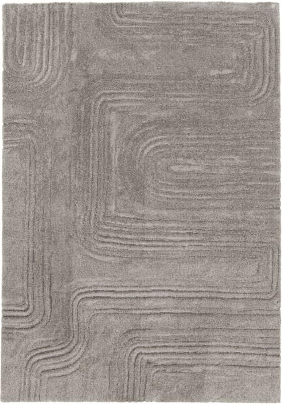 Kilimas DUNE, 230 x 160 cm, rusvas, 100% perdirbto poliesterio