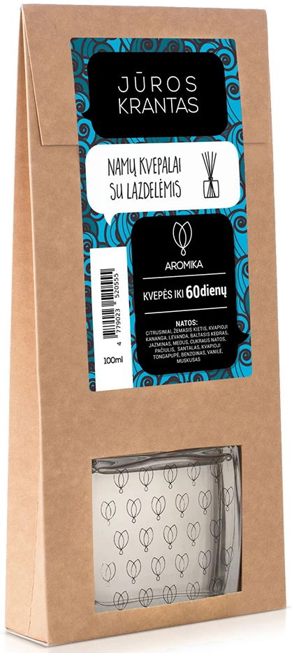 Namų kvapas su lazdelėmis ACappella Jūros krantas, 100 ml