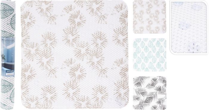 Vonios kilimėlis BATHROOM SOLUTIONS,PVC , 53x53cm , 3 skirtingų dizainų