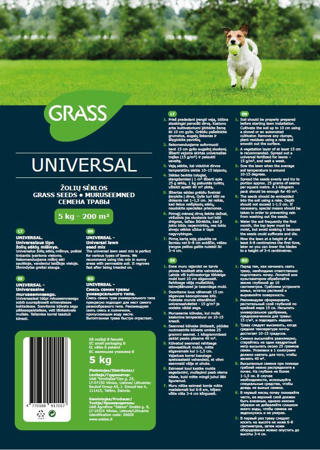 Vejos sėklos UNIVERSAL, 5kg