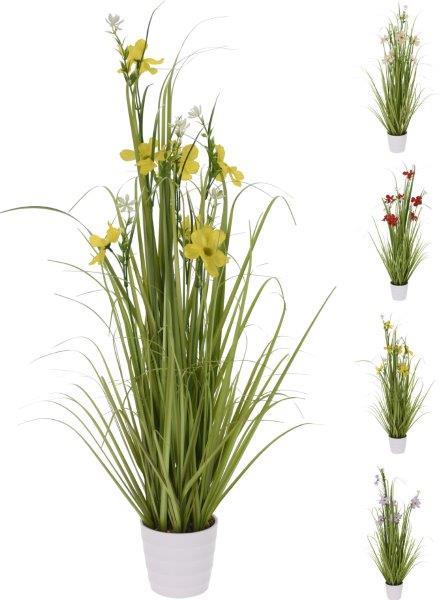 Dirbtinis augalas baltame vazone, 95 cm