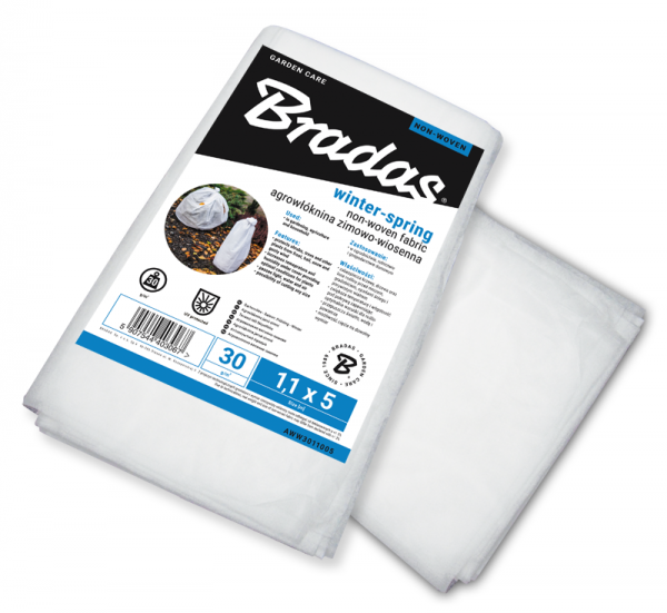 Agroplėvelė nuo šalnų Bradas Winter-Spring, 30 g/m², 1.6 x 5 m, balta