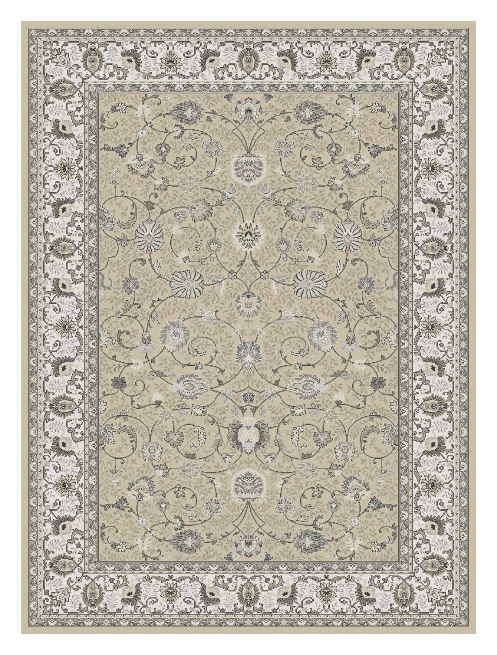 Kilimas NARMA ALMIRA SAND, 220 x 80 cm, 100 % viskozės
