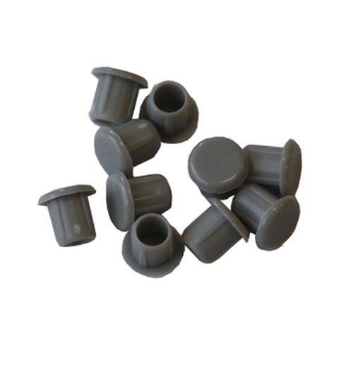 Medsraigčių dangteliai, 5 x 8 mm, plastikinis, pilkos sp., 10 vnt.