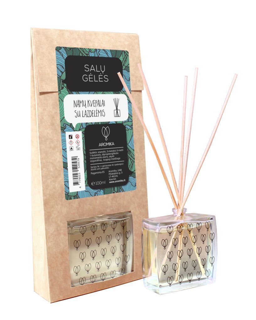 Namų kvapas su lazdelėmis ACappella Salų gėlės, 100 ml