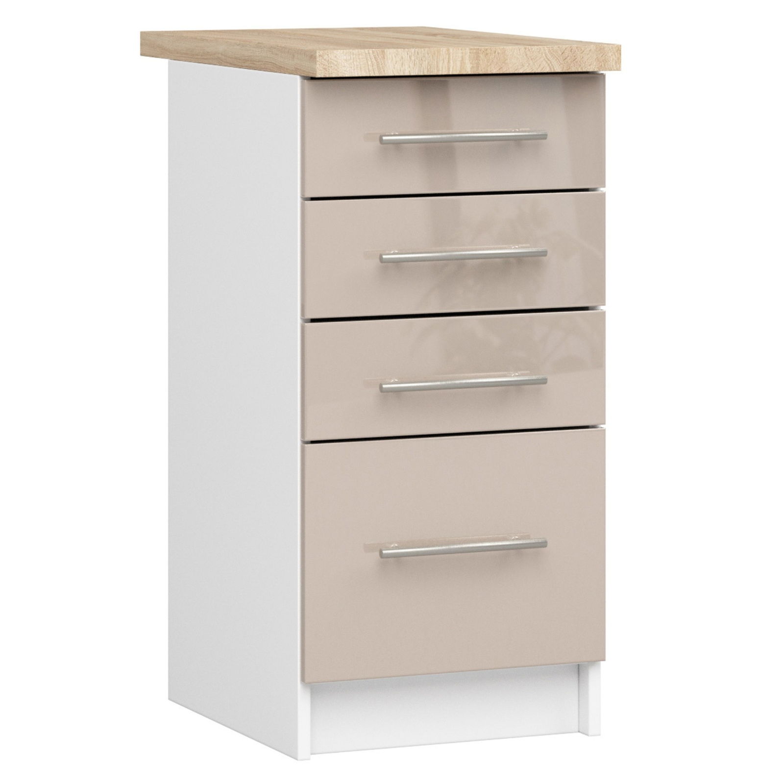 Virtuvės spintelė OLIVIA S 40 cm, balta/kapučino