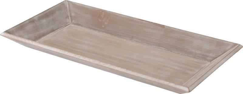 Dekoratyvinis medinis padėklas WOOD, smėlio sp., 40 x 20 cm