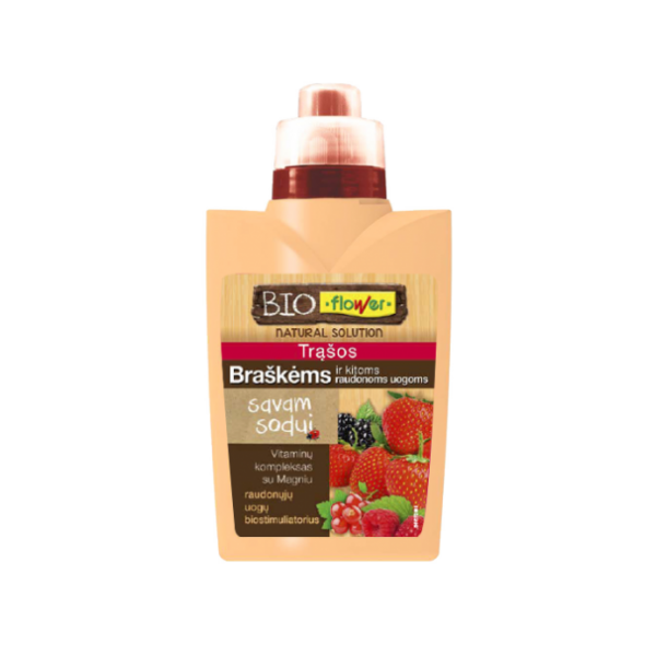 Skystos braškių ir raudonų uogų trąšos FLOWER, 500 ml