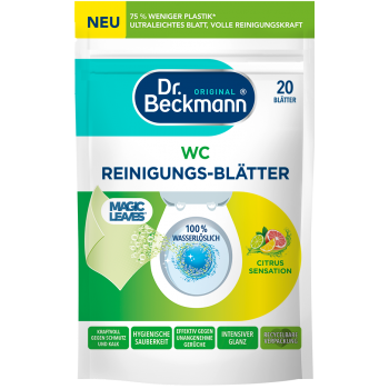 WC valymo lapeliai DR. BECKMANN Citrus Sensation, 20 vnt.