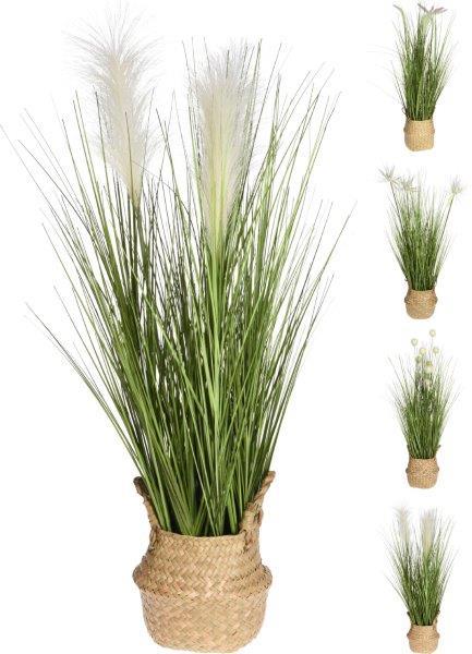 Dirbtinis augalas GRASS BASKET, 40 cm krepšelyje, 1 vnt.