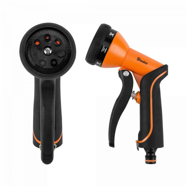 Laistymo pistoletas purkštukas BRADAS BLACK LINE MULTI WATER, 7 funkcijų