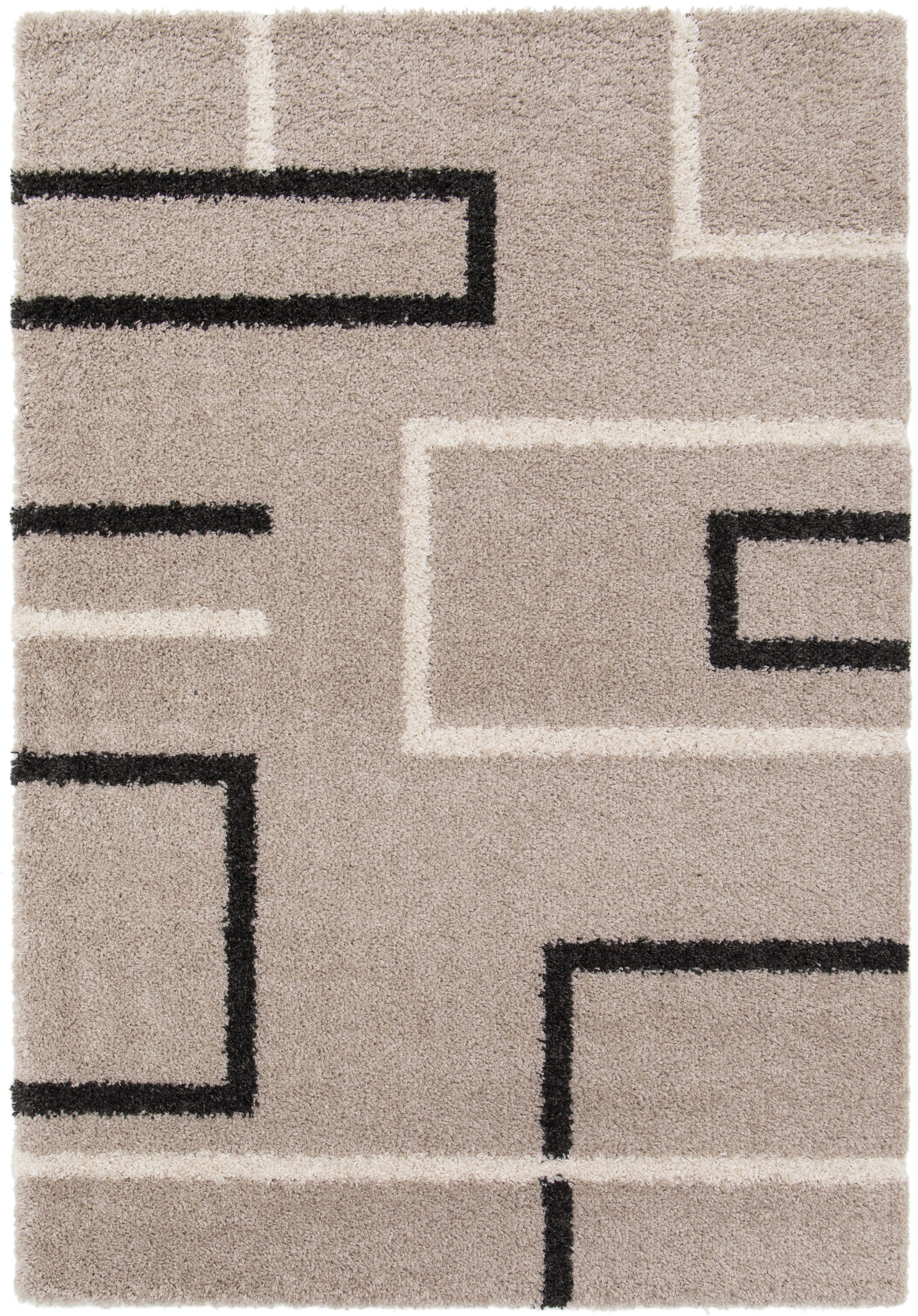 Kilimas GIPSY, 290 x 200 cm, rusvas, 100% perdirbto poliesterio
