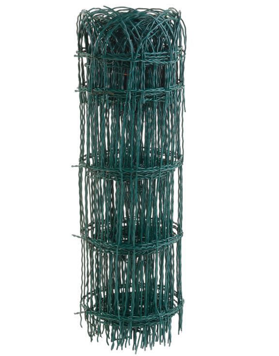 Tvoros tinklas BORDER FENCE, virintas, PVC, žalios sp., 150 x 90 x 2,0 mm x 0,40 x 10 m