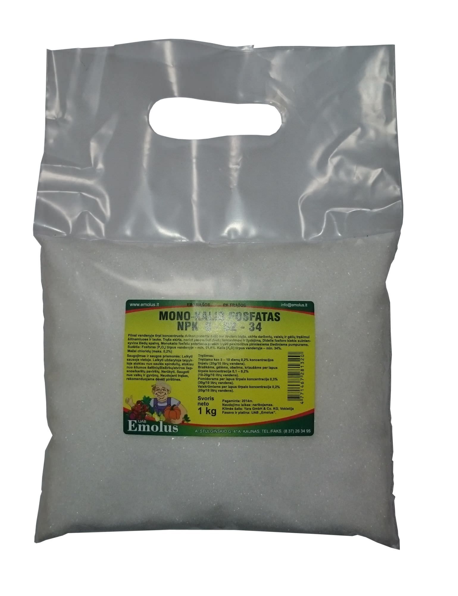 Mono kalio fosfatas, 1 kg