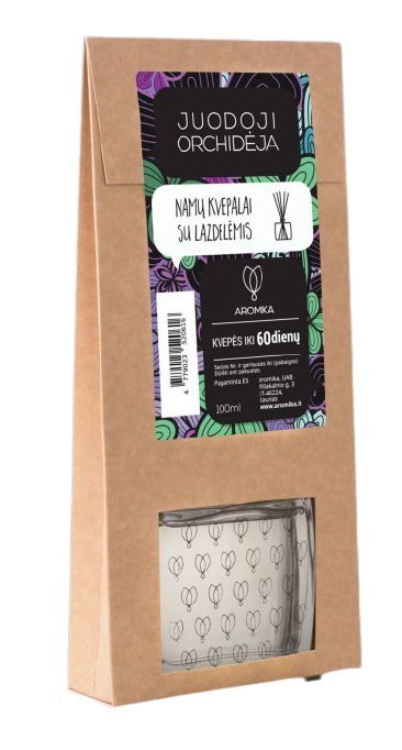 Namų kvapas su lazdelėmis ACappella Juodoji orchidėja, 100 ml