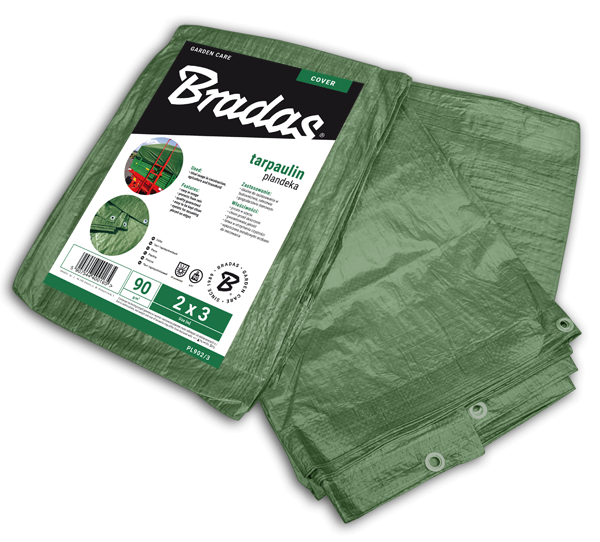 Sustiprintas tentas Bradas Green, 15m x 20m, 90 g/m²