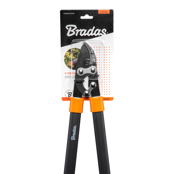 Sekatorius Bradas atraminiais ašmenimis V-Series ALU, šakų genėjimui