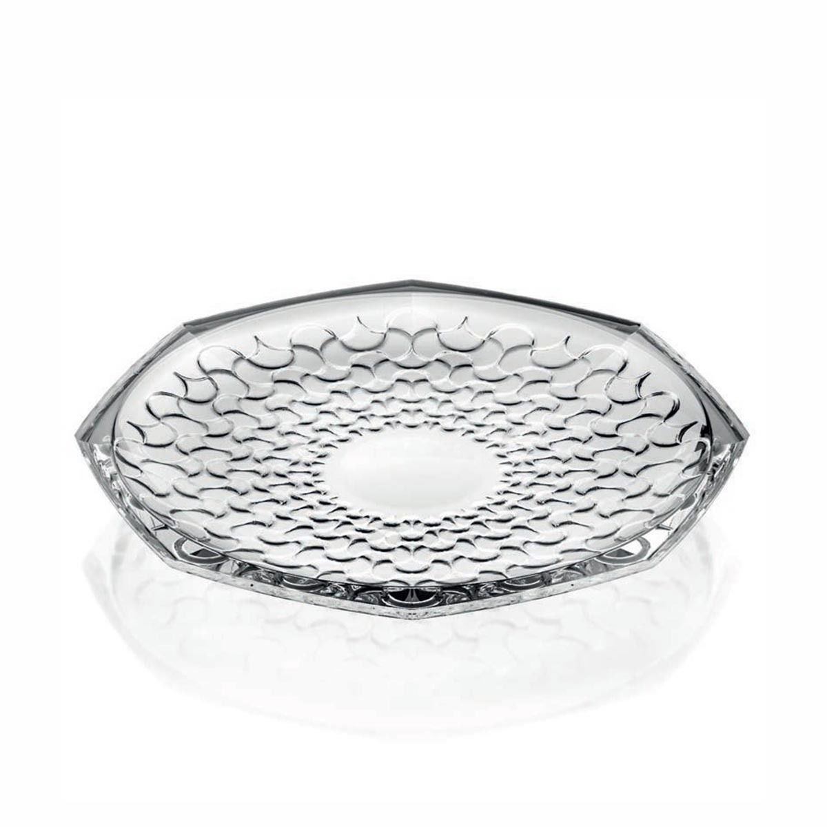 Dekoratyvinė lėkštė RCR ARABESQUE, krištolinė, 30 cm