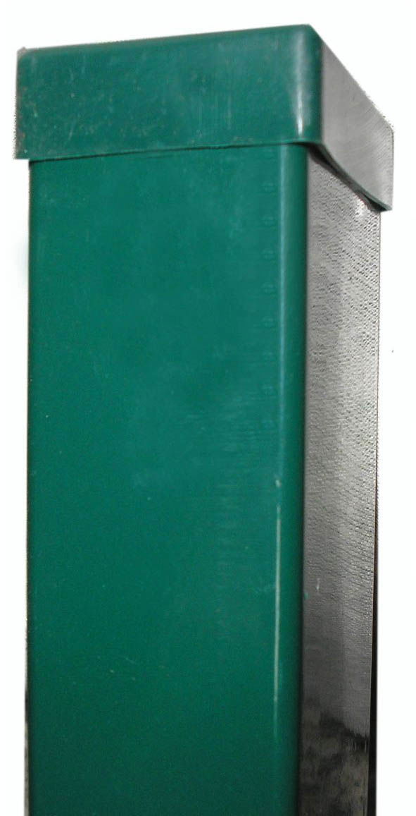 Tvoros stulpas, 40x60x2300 mm, žalios spalvos