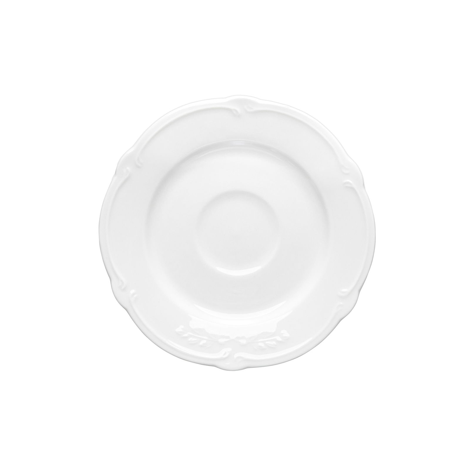 Pocelianinė desertinė lėkštė POLA, baltos sp., 14 cm