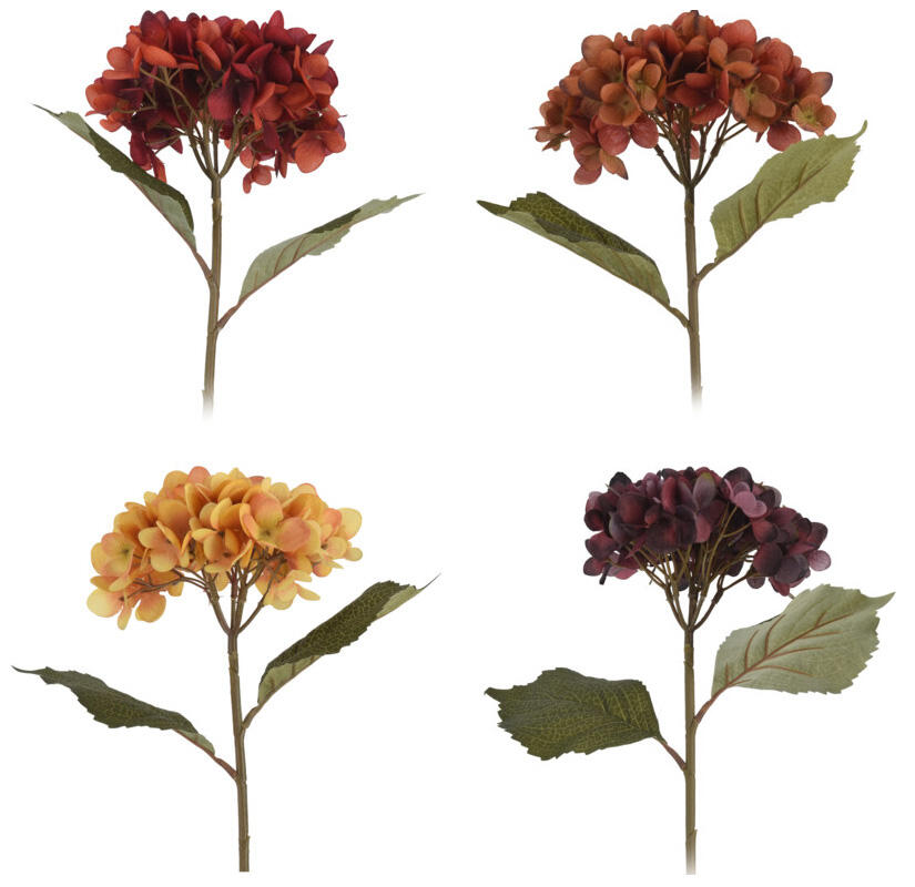 Dirbtinė gėlė HYDRANGEA, 4 rūšys, 60 cm