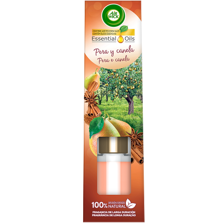 Kvapas namams su pagaliukais AIRWICK, kriaušių ir cinamono kvapo, 40 ml