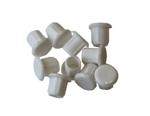 Medsraigčių dangteliai, 5 x 8 mm, plastikinis, baltos sp., 10 vnt.