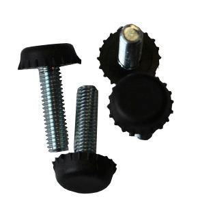 Aukščio reguliatorius M6 x 25 mm, d-16 mm, juodos sp., 4 vnt.