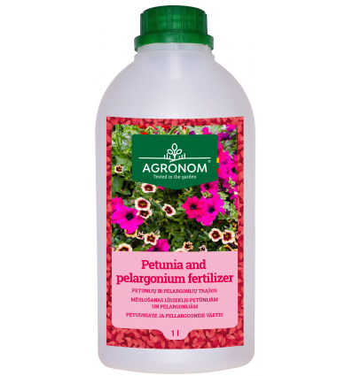 Petunijų ir pelargonijų trąšos AGRONOM, skystos, 1 L