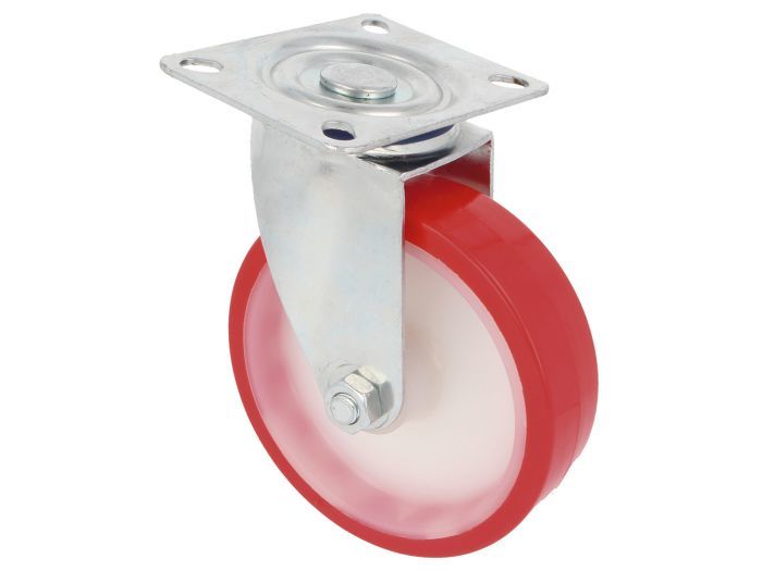 Vežimėlio ratukas su plokštele mod. 2540, Ø125 mm, 170 kg