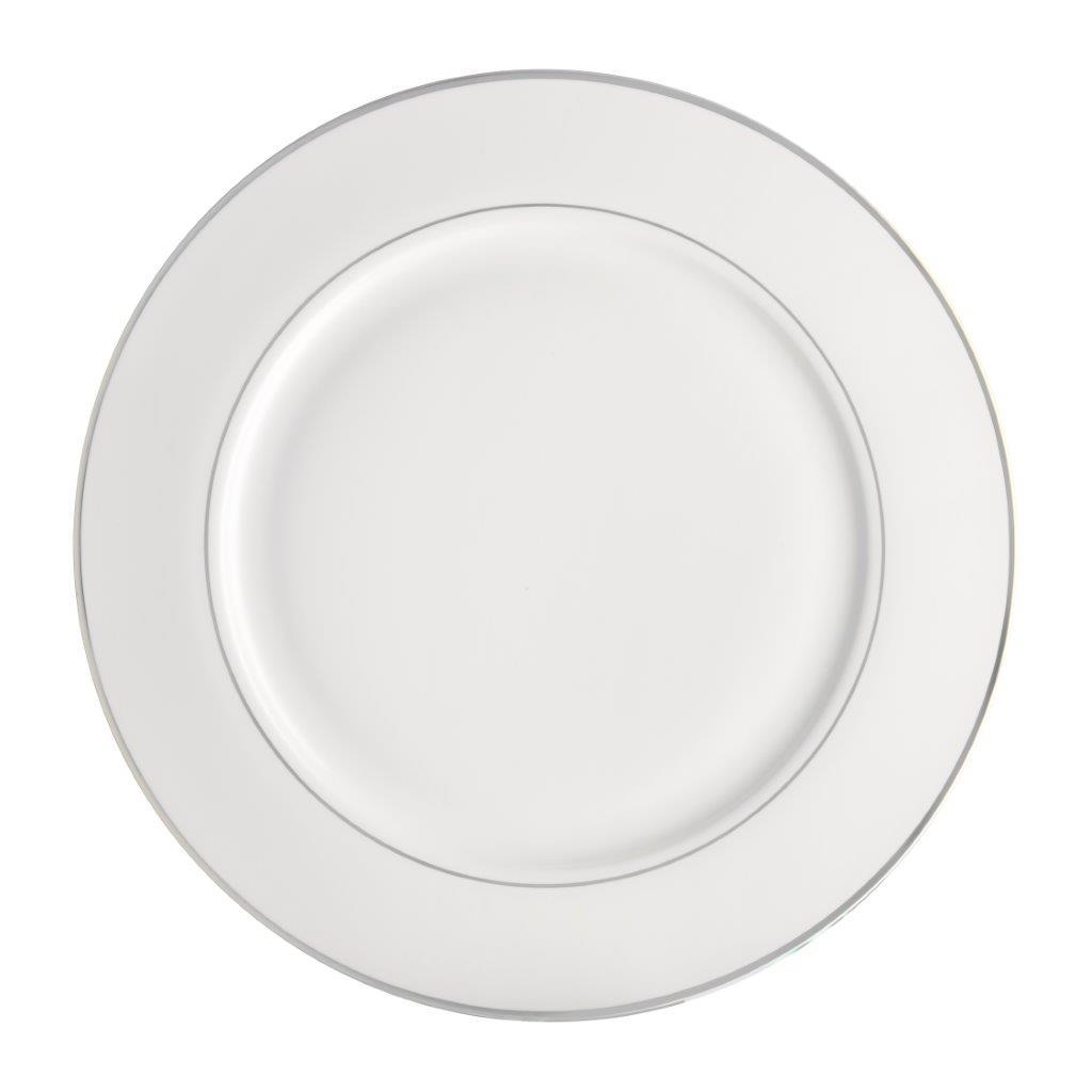Desertinė lėkštė AMBITION AURA SILVER, porcelianinė, 16,5 cm