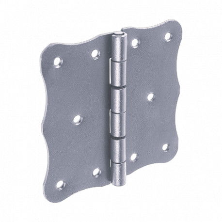 Durų lankstas ZO 100, 100 x 102 x 2 mm, sidabro sp.