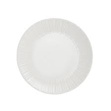 Desertinė lėkštė AMBITION Perla, baltos sp., porcelianas, 22 cm