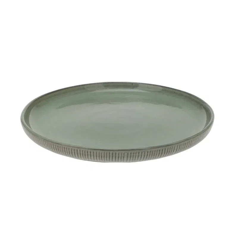 Pietų lėkštė STONEWARE, melsvos/žalsvos sp., 27 cm
