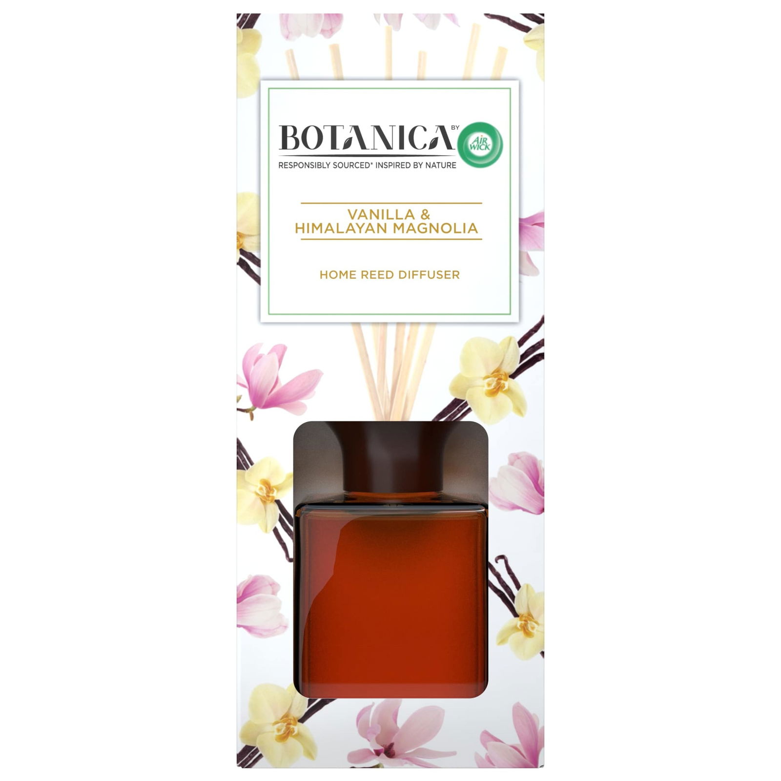 Kvapas namams su pagaliukais AIRWICK BOTANICA Vanilla & Himalayan Magnolia, 80 ml