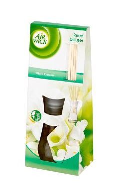 Kvapas namams su pagaliukais AIRWICK White Flowers, 25 ml